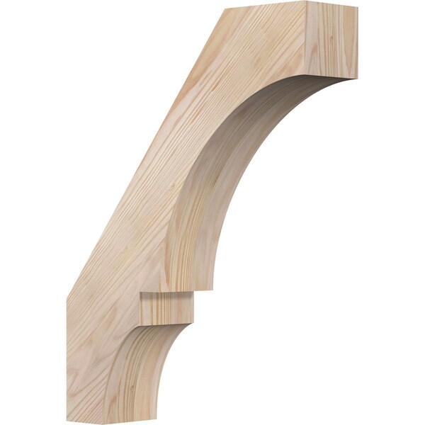 Ekena Millwork 3 1/2"W x 14"D x 18"H Balboa Smooth Knee Brace, Douglas Fir BRC04X14X18BOA00SDF - main